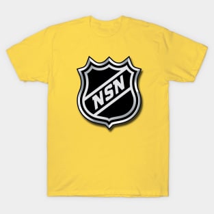 "No Skills Necessary" Hockey shield T-Shirt